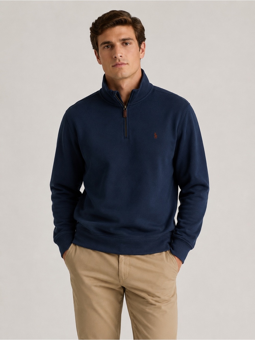 Ralph Lauren Navy Half-Zip Sweater